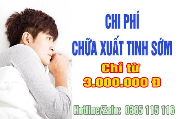 Năm 2025 chi phí chữa xuất tinh sớm hết bao nhiêu tiền